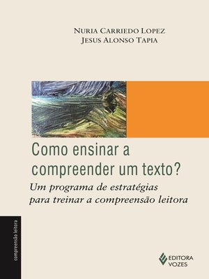 cover image of Como ensinar a compreender um texto?